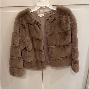 Brown Faux Fur Jacket